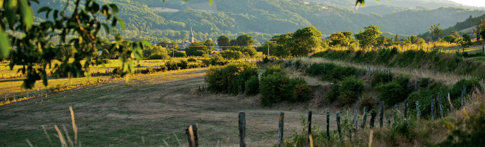 Chemin aux alentours du village de Saint-Côme-d'Olt