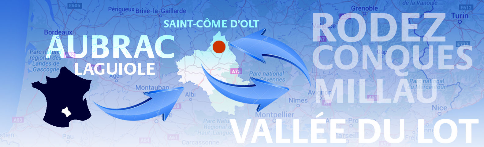 Situation géographique de Saint-Côme-d'Olt